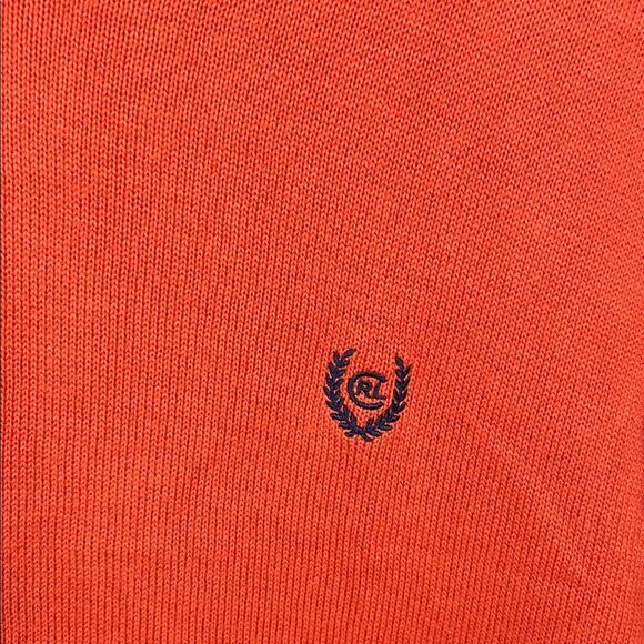 Ralph Lauren Chaps Men's Orange V-Neck Sweater size L - Picture 3 of 4